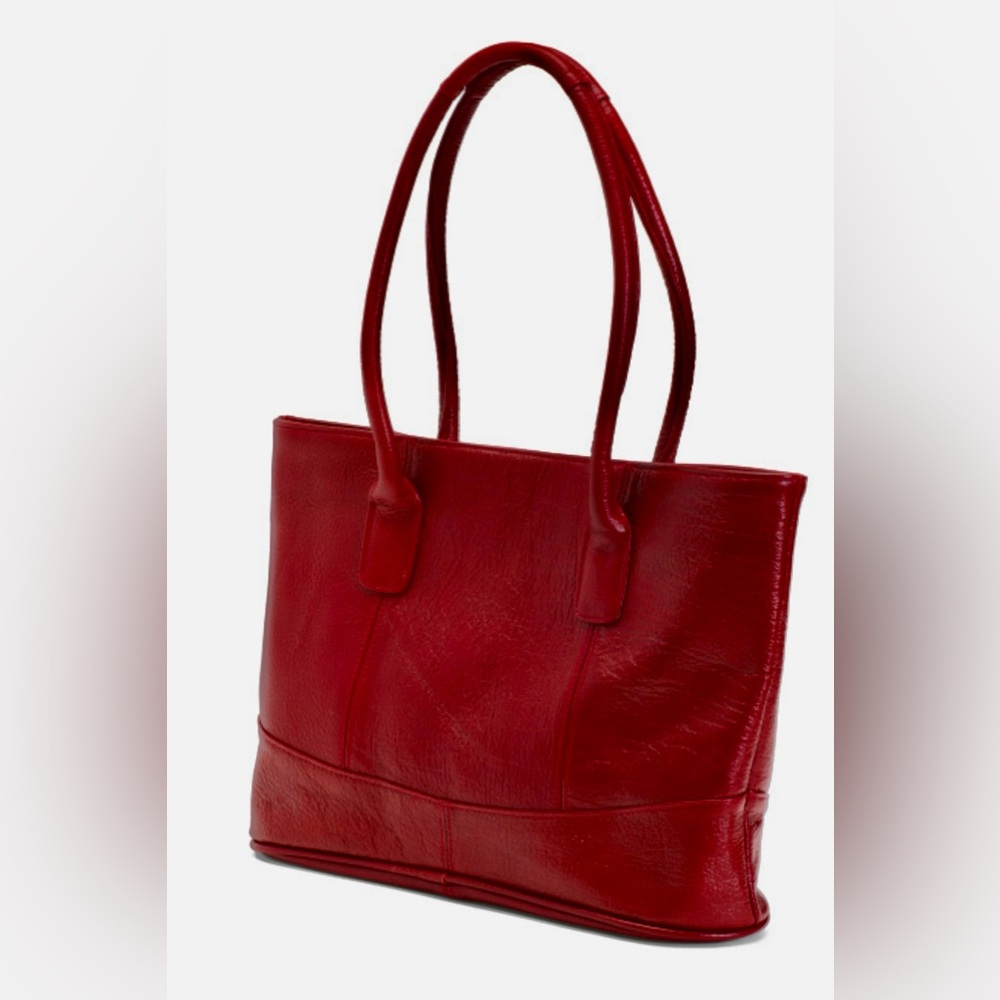 LEATHER~NEW WITH TAGS-BRAND NEW AMERILEATHER,RUST RED~SHOULDER BAG - Picture 2 of 8